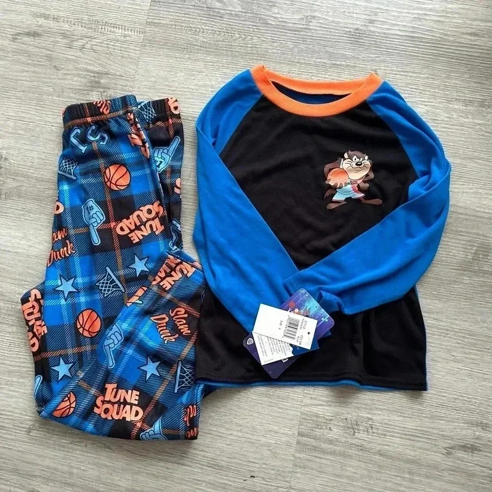 Space Jam pajamas kids set of 2 pajamas size 6 - Picture 2 of 5
